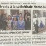 Article du Dauphiné Libéré Crèche vivante