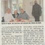Article du Dauphiné Libéré Repas fraternel